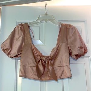 Glassons pink silk top